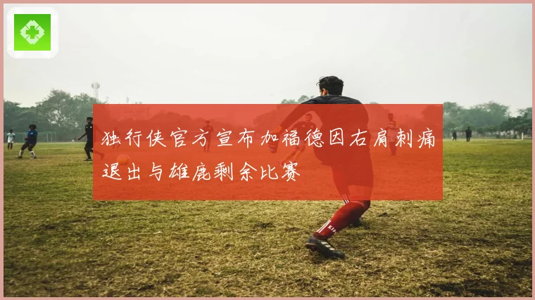 独行侠官方宣布加福德因右肩刺痛退出与雄鹿剩余比赛